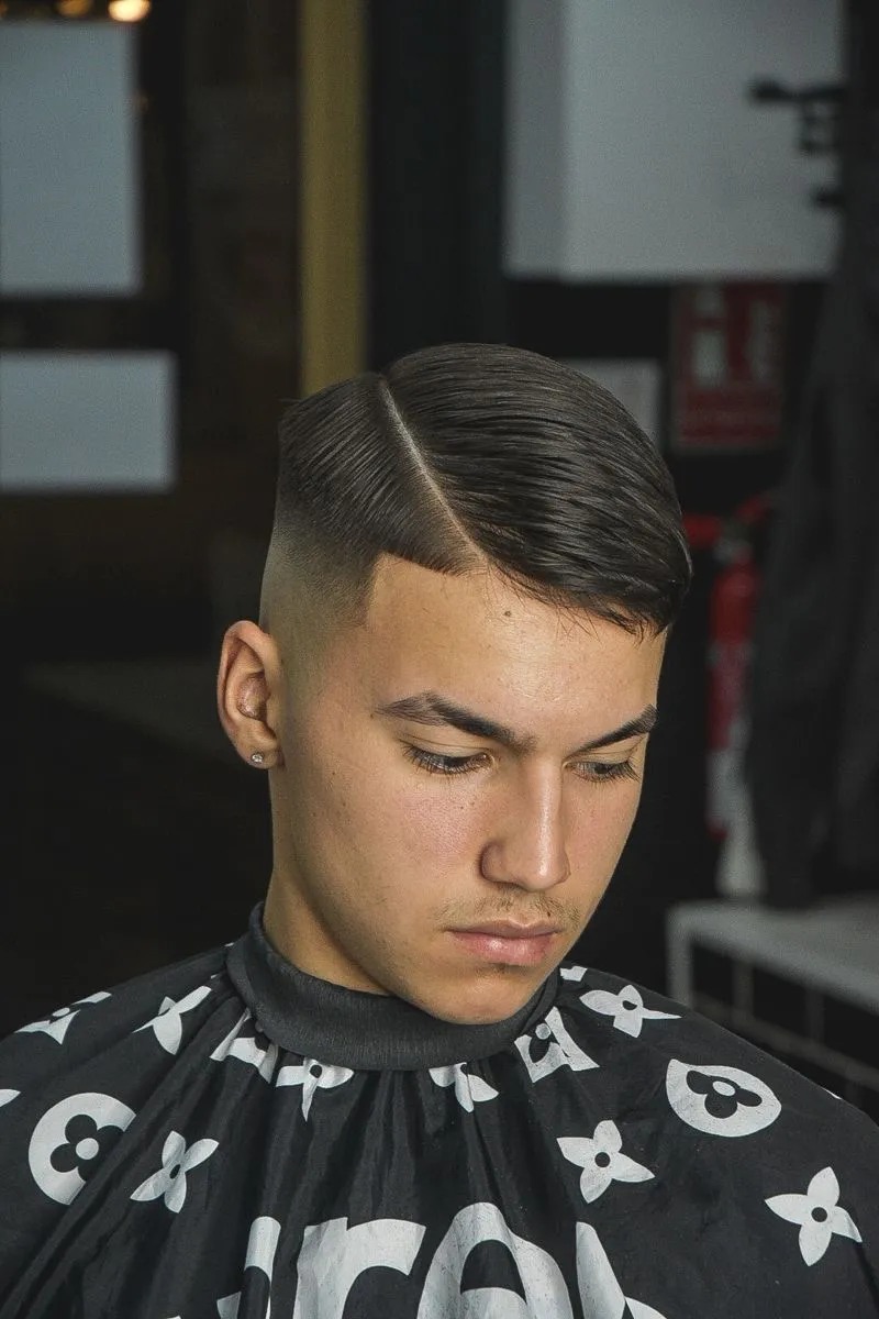 مدل مو side part